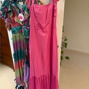 Marcella Vibrant Pink Sleeveless Dress